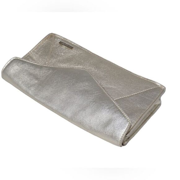 Victoria's Secret Metallic Gold Envelope Style Clutch - Picture 5 of 10